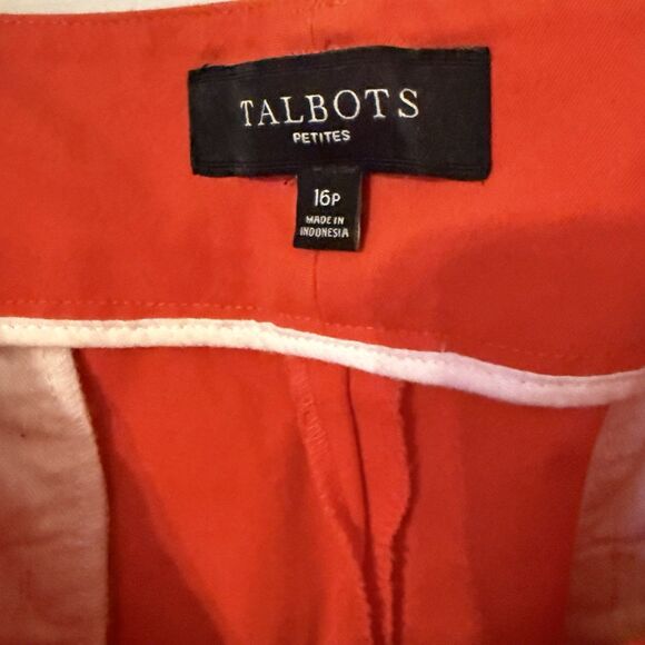 Talbots Scarlet Red Bootcut Slacks Women’s Work Office Professional Pants 16P - Picture 7 of 12